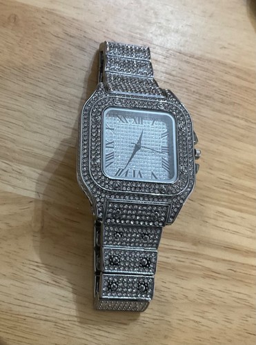 Men luxury iced out roman - men's,