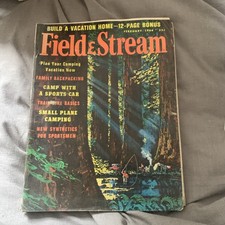 Field & Stream feb  1966 vintage hunting & fishing magazine