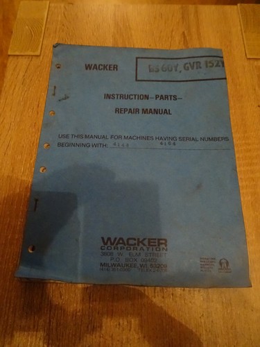 Vgc vintage wacker 60y - vintage, bs
