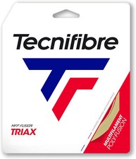 Tecnifibre TRIAX Tennis Racket String - 1.28mm/17 - 12m Set - Natural