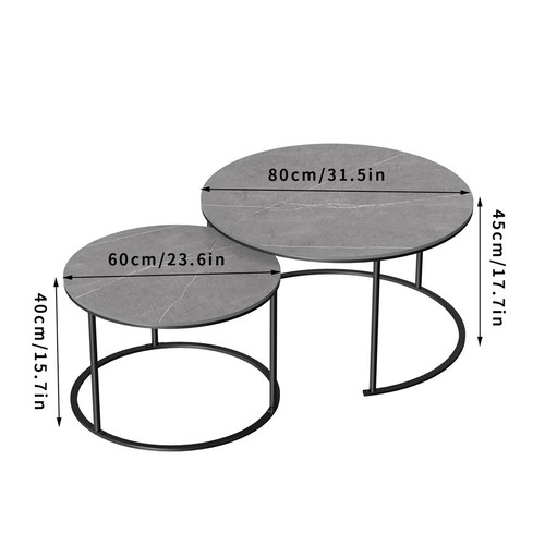 Set nesting coffee tables - nesting,