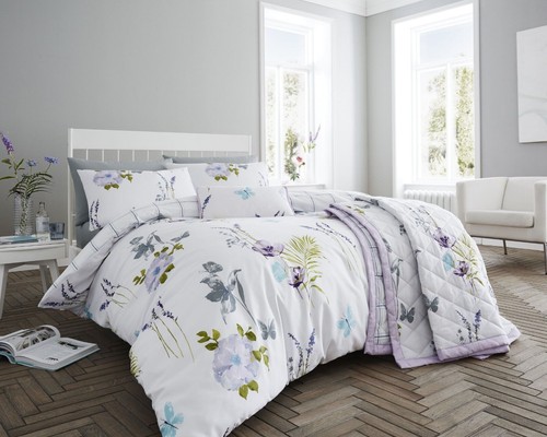 Floral printed cotton blend - printed,