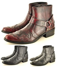 New Mens Western Cowboy Ankle