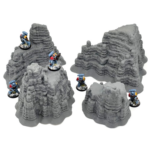 Stratified dessert rock - stratified,