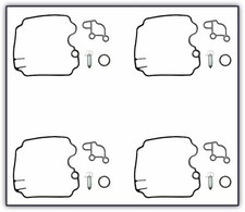 4x Carb Repair Kit for Yamaha