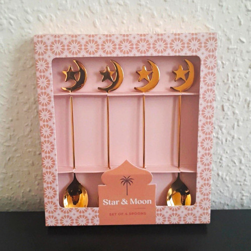 Star moon glossy gold metal - gold,