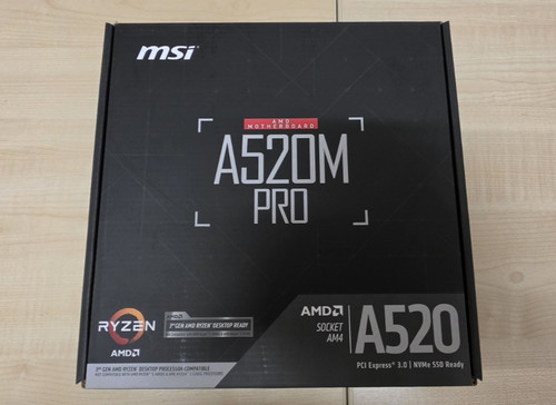 Msi a520m pro motherboard - a520m-a,