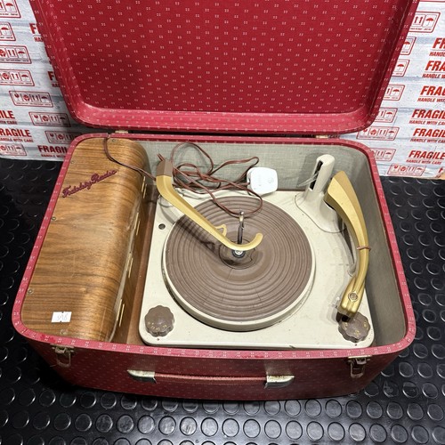 Vintage fidelity record player - record,