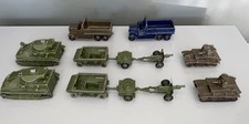 DINKY LIGHT DRAGON SETS OF 162 A, B & C. LIGHT & HEAVY TANKS, SIX WHEELED TRUCKS