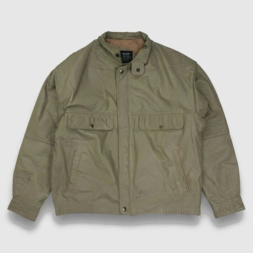 Vintage 90s khaki - , leather