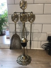 Vintage Brass Fire Side