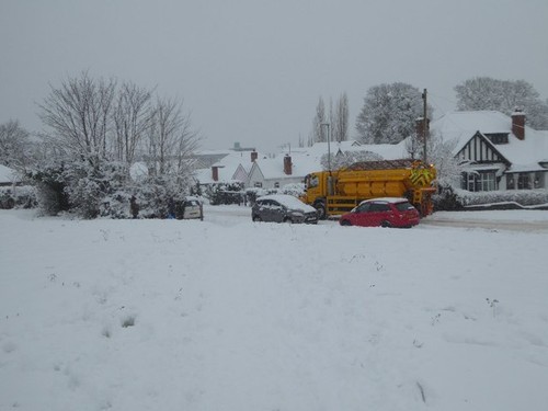 Photo 6x4 snowplough - snowplough, and