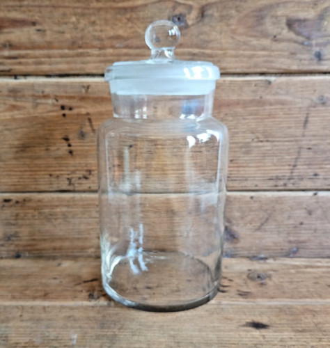 Vintage glass sweet jar - vintage, /