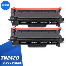 2 Black Toner fits for Brother