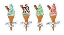 Whippy Ice Cream Cone Stickers