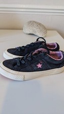 ♡ Converse One Star Hello Kitty Black Sneakers Kids Size 12 Uk Limited Edit  ♡
