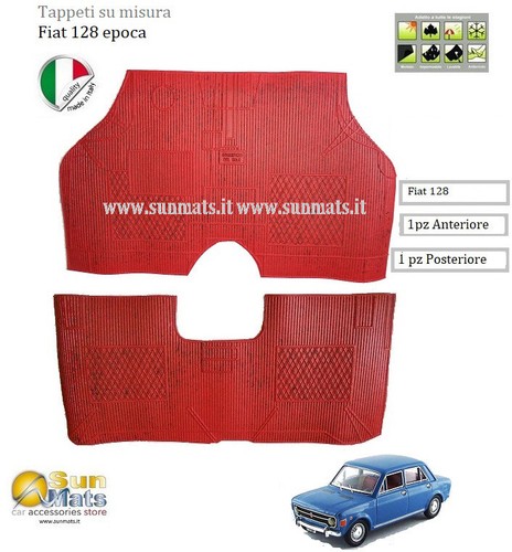Fiat 128 era rubber carpets - , +