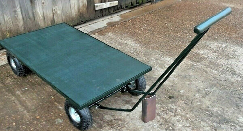Flat bed trolley turnable - trolley, hand