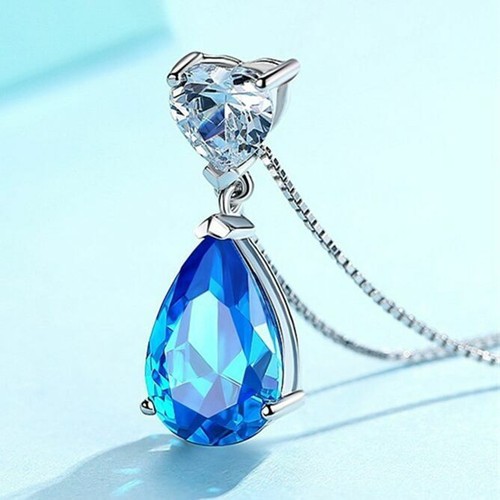 Crystal heart water drop - water,