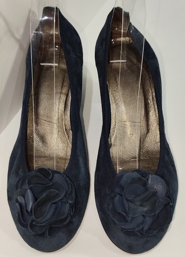 John lewis womens blue suede - john,