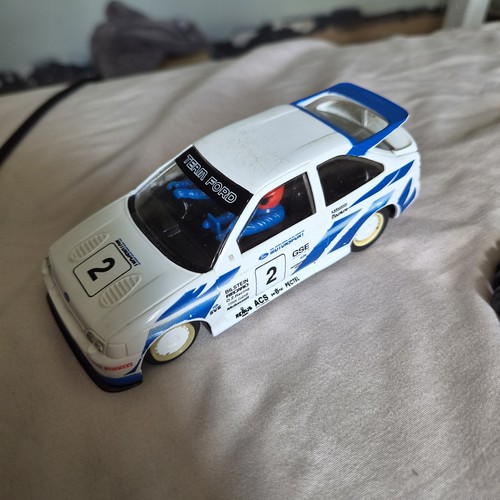Scalextric car white ford - scalextric,