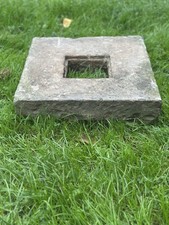 Antique Stone Drainage Gulley Covers Vintage