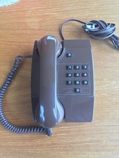 BT 9003R Brown Telephone GEN 84/1 80s 1985 Landline Phone British Fully working