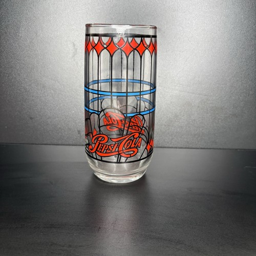 Vintage pepsi drinking glass - drinking,