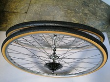 Vintage 27 x 1 1/4 Alloy Road Bike Wheelset Wheels Weinmann Maillard Michelin