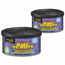2 Pack of California Scents Monterey Vanilla Car & Home Air Freshener Can Style