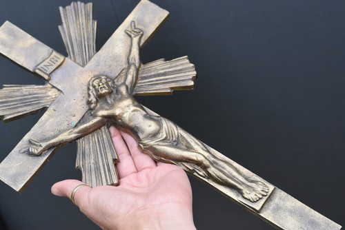 Antique religious cross - religious,