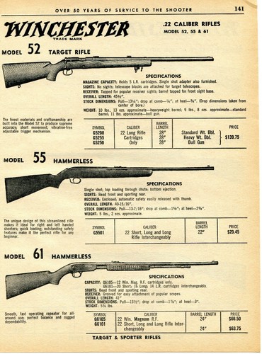 1962 print winchester - 1962, ad