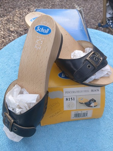 Vintage genuine scholl black - scholl,