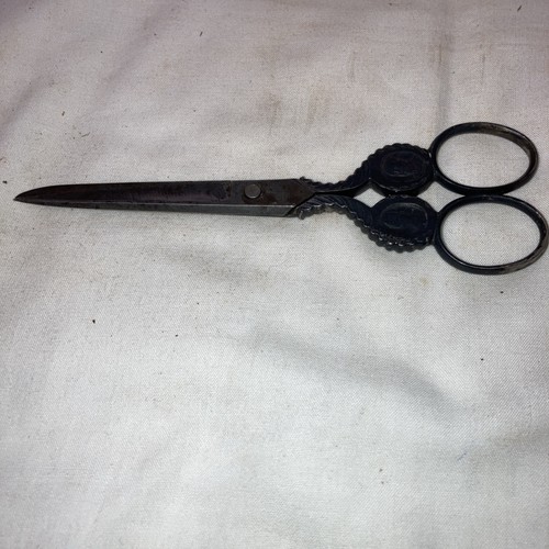 Vintage antique scissors with - antique,