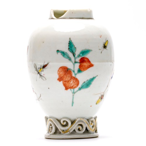 Chinese porcelain tea caddy - tea,