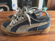 Puma Evisu Vintage Denim Trainers | 2000's | UK Size 7 | Ex Condition | Rare