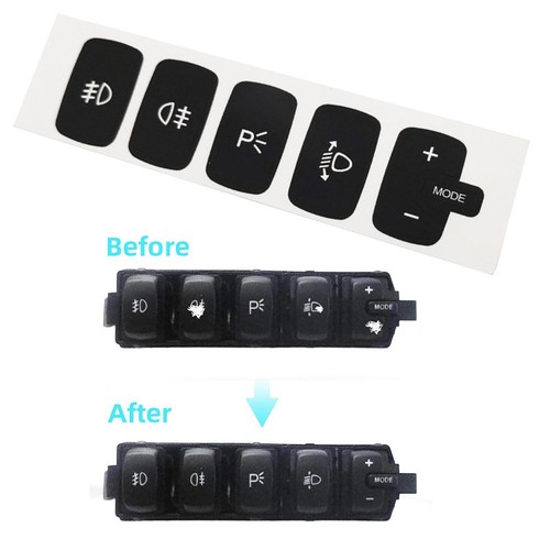 Button replacement decal - button,