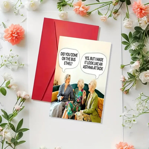 Funny birthday card bus joke - funny,