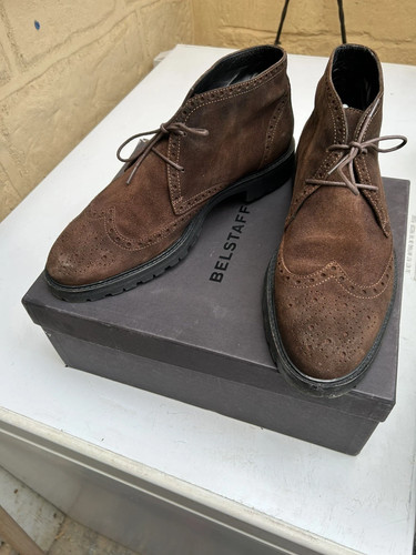 Belstaff brown suede brogue - suede,