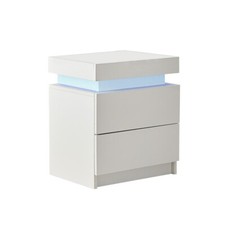 High Gloss LED Bedside Tables