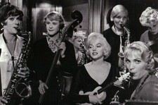 Marilyn Monroe Tony Curtis Jack Lemmon Film, Some Like It Hot - Modern Postcard