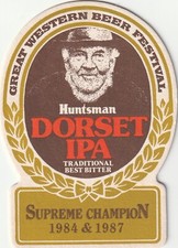 BEER MAT - ELDRIDGE POPE BREWERY - HUNTSMAN DORSET IPA - (Cat No 171) - (1988)