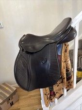 18 Inch Ideal 1550 GDP Brown Leather Saddle Medium Wide Width
