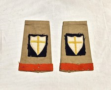 Original WW2 British 8th Army South African Epaulette Slide Set