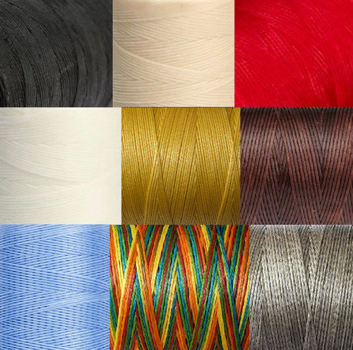 Waxed thread 1mm 150d flat - thread,