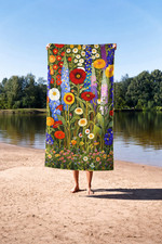 Gustav Klimt Flower Garden Art