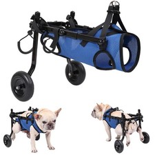 Dog Wheelchair, Adjustable Pets Cart with Wheels for Back Legs