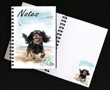 Cavalier King Charles Spaniel Dog Notebook/Notepad + small image on each page