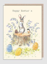 Cute Easter Card Rabbit Bunny