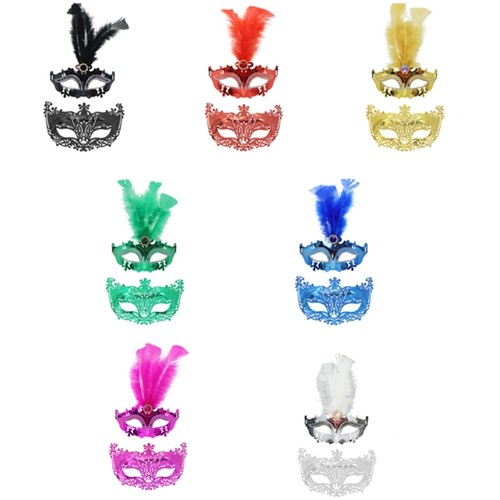 2pcs couple masquerade mask - couple,